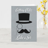 Ältere Menschen wie eine Sir Birthday Card Karte (Gelbe Blume)