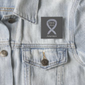 Ältere Missbrauch Bewusstsein Silver Ribbon Custom Button (Beispiel)