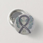 Ältere Missbrauch Sensibilisierung für Silberner E Button (Vorne & Hinten)