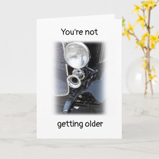 Ältere oder klassische Menschen werden? personalis Karte (Gelbe Blume)