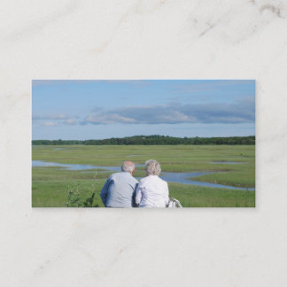 Ältere Paar-Visitenkarte Visitenkarte