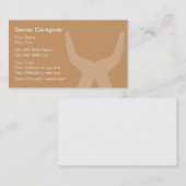 Ältere Pflegekraft-Visitenkarten Visitenkarte (Vorne/Hinten)