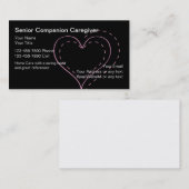 Ältere Pflegekraft-Visitenkarten Visitenkarte (Vorne/Hinten)
