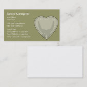 Ältere Pflegekraft-Visitenkarten Visitenkarte (Vorne/Hinten)