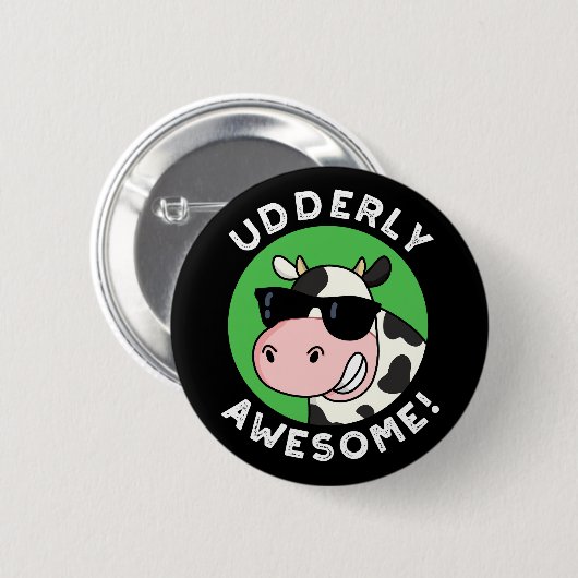 Ältere Phantastische Funny Cow Pub Dark BG Button (Vorne & Hinten)