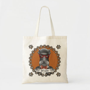 Ältere Schnauzer Brille Tragetasche
