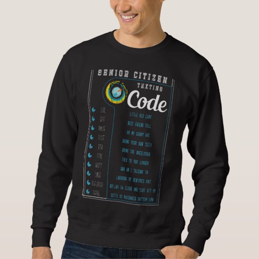Ältere Senioren Simste Code Ältere Sweatshirt (Vorderseite)