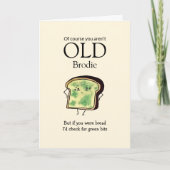 Ältere Sonne - individualisierbarer Geburtstag Karte (Vorderseite)