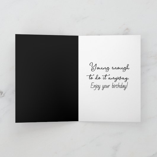 Ältere Spaß mit Balloons Karte (Innenseite)