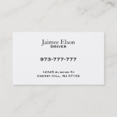 Ältere Transport-Visitenkarten Visitenkarte (Rückseite)