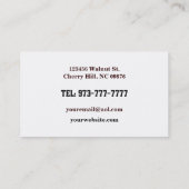 Ältere Transport-Visitenkarten Visitenkarte (Rückseite)