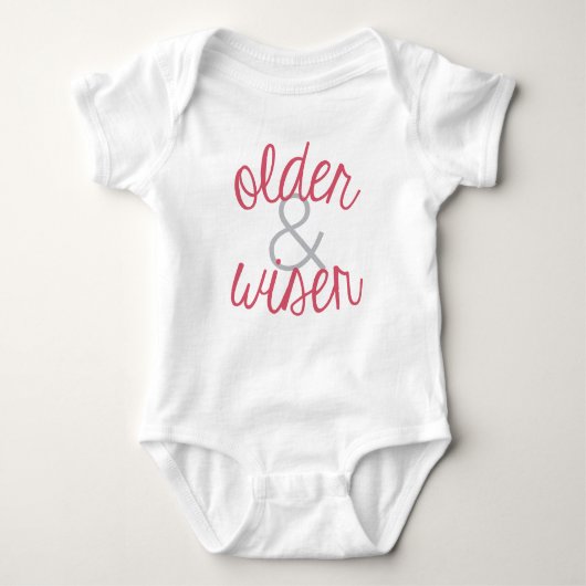 Ältere und weisere Girl Twin Big Sister Shirt (Vorderseite)