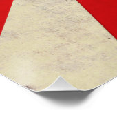 Ältere US Flagge - Rot, Weiß und Blau Poster (Ecke)