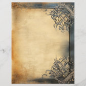 Ältere Vintage Pergamentpapiere dekorative Grenze (Rückseite)