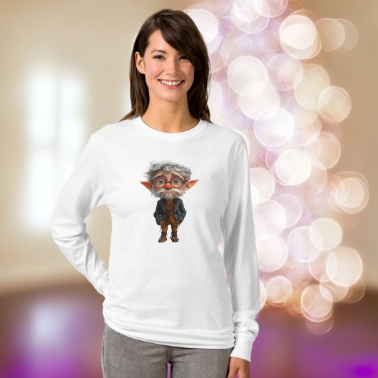 Ältere Weihnachtself Frauen T-Shirt