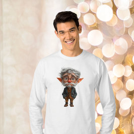 Ältere Weihnachtself Männer-T-Shirt T-Shirt