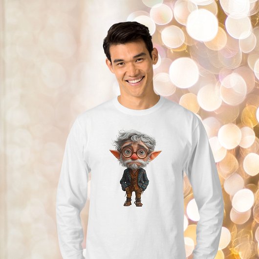 Ältere Weihnachtself Männer-T-Shirt T-Shirt
