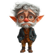 Ältere Weihnachtselfen Keramik Ornament