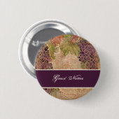 Ältere Weinberge Save the Date Porto Button (Vorne & Hinten)