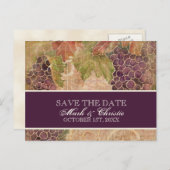 Ältere Weinberge Save the Date Postkarte (Vorne/Hinten)