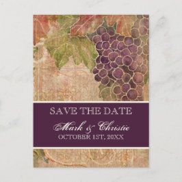 Ältere Weinberge Save the Date Postkarte