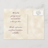 Ältere Weinberge Save the Date Postkarte (Rückseite)