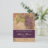 Ältere Weinberge Save the Date Postkarte (Stehend Vorderseite)