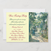 ÄLTERE WEINRÜSTE WEIN PARTY EINLADUNG (Rückseite)