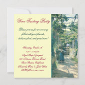 ÄLTERE WEINRÜSTE WEIN PARTY EINLADUNG (Rückseite)