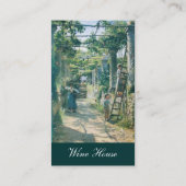 ÄLTERE WEINRÜSTE WEIN PARTY VISITENKARTE (Rückseite)