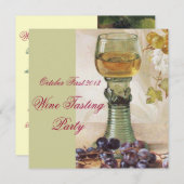 ÄLTERE WEINRÜSTUNG PARTY EINLADUNG (Vorne/Hinten)