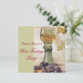 ÄLTERE WEINRÜSTUNG PARTY EINLADUNG (Stehend Vorderseite)
