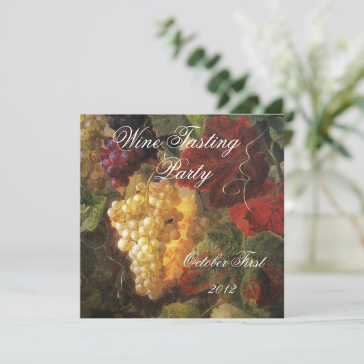 ÄLTERE WEINRÜSTUNG PARTY EINLADUNG (Stehend Vorderseite)