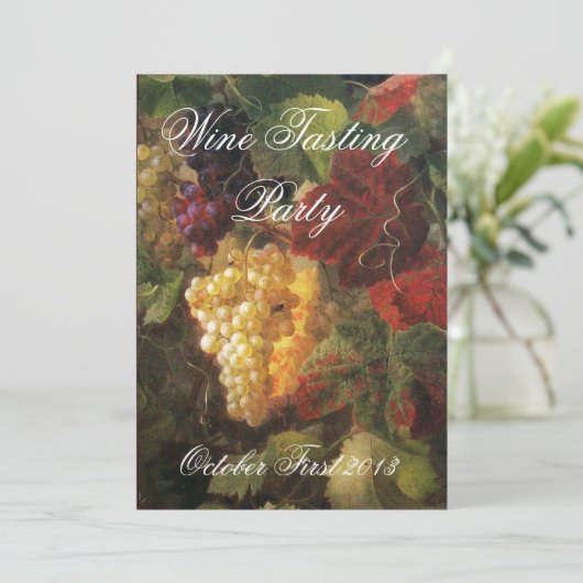 ÄLTERE WEINRÜSTUNG PARTY EINLADUNG (Stehend Vorderseite)