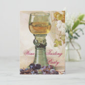 ÄLTERE WEINRÜSTUNG PARTY EINLADUNG (Stehend Vorderseite)