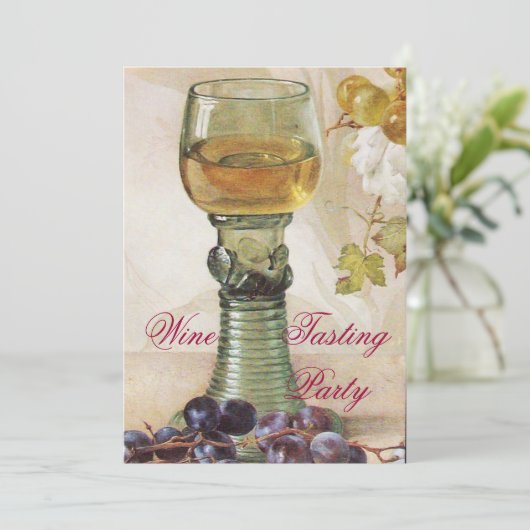 ÄLTERE WEINRÜSTUNG PARTY EINLADUNG (Stehend Vorderseite)