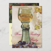 ÄLTERE WEINRÜSTUNG PARTY EINLADUNG (Vorne/Hinten)