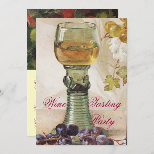 ÄLTERE WEINRÜSTUNG PARTY EINLADUNG (Vorne/Hinten)