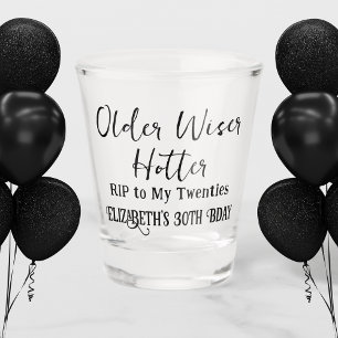 Ältere Weiser Hotter RIP 20 30. Geburtstag Schnapsglas
