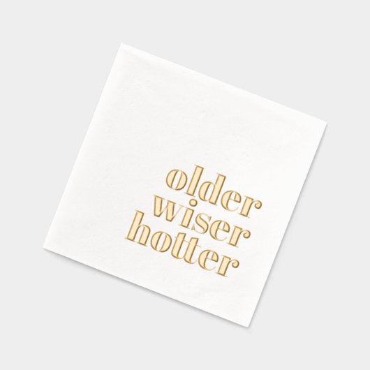 Ältere weiserne Hotter Foil stempelte Napkins Servietten Mit Folie (Links)