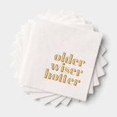 Ältere weiserne Hotter Foil stempelte Napkins Servietten Mit Folie (Insitu (Gestapelt))