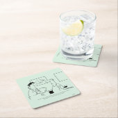 Ältere werden rechteckiger pappuntersetzer (Vor Ort)