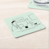 Ältere werden rechteckiger pappuntersetzer (angewinkelt)