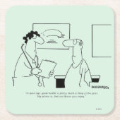 Ältere werden rechteckiger pappuntersetzer (Vorderseite)