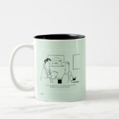 Ältere werden zweifarbige tasse (Links)