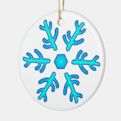 Ältere Zeichen-Schneeflocke-Verzierung Keramikornament (Links)