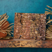 Ältere Ziegelmauer texturiert Fotoplatte (Seite)