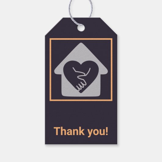 Ältere Zuhause Care Custom Vielen Dank Geschenkanhänger (Vorderseite)