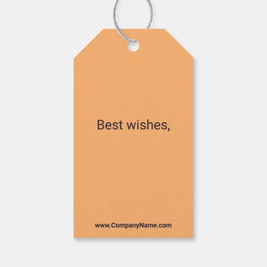 Ältere Zuhause Care Custom Vielen Dank Geschenkanhänger (Rückseite)