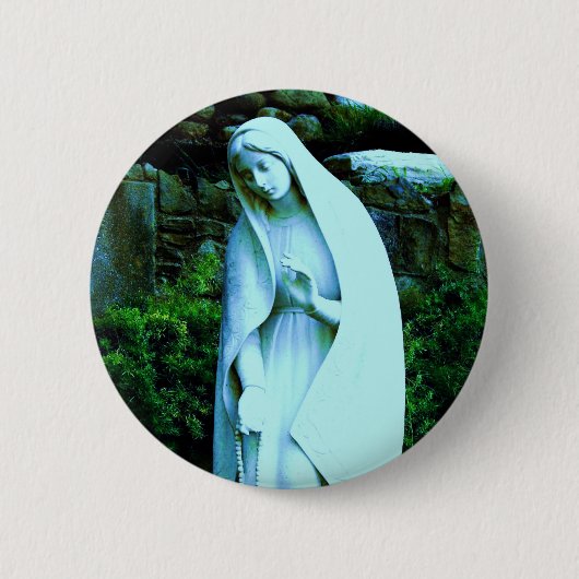 Altered Blue Jungfrau Mary Button (Vorderseite)